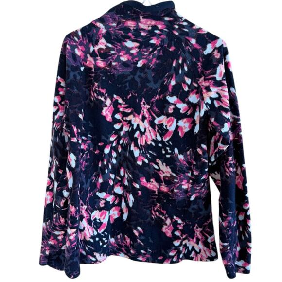 Columbia Women’s Sz Large 1/4 Zip Fleece Pullover Sweatshirt Printed - Picture 7 of 7